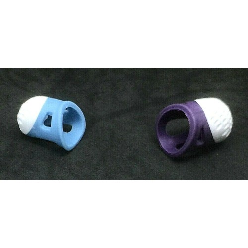 Soft Comfort Thimbles - Small or Large Size "Dimpled Design"